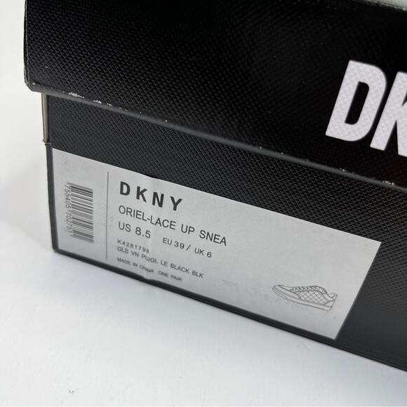 DKNY Oriel Quilted Lace Up Low Top sneakers black - 8.5 - Picture 12 of 12
